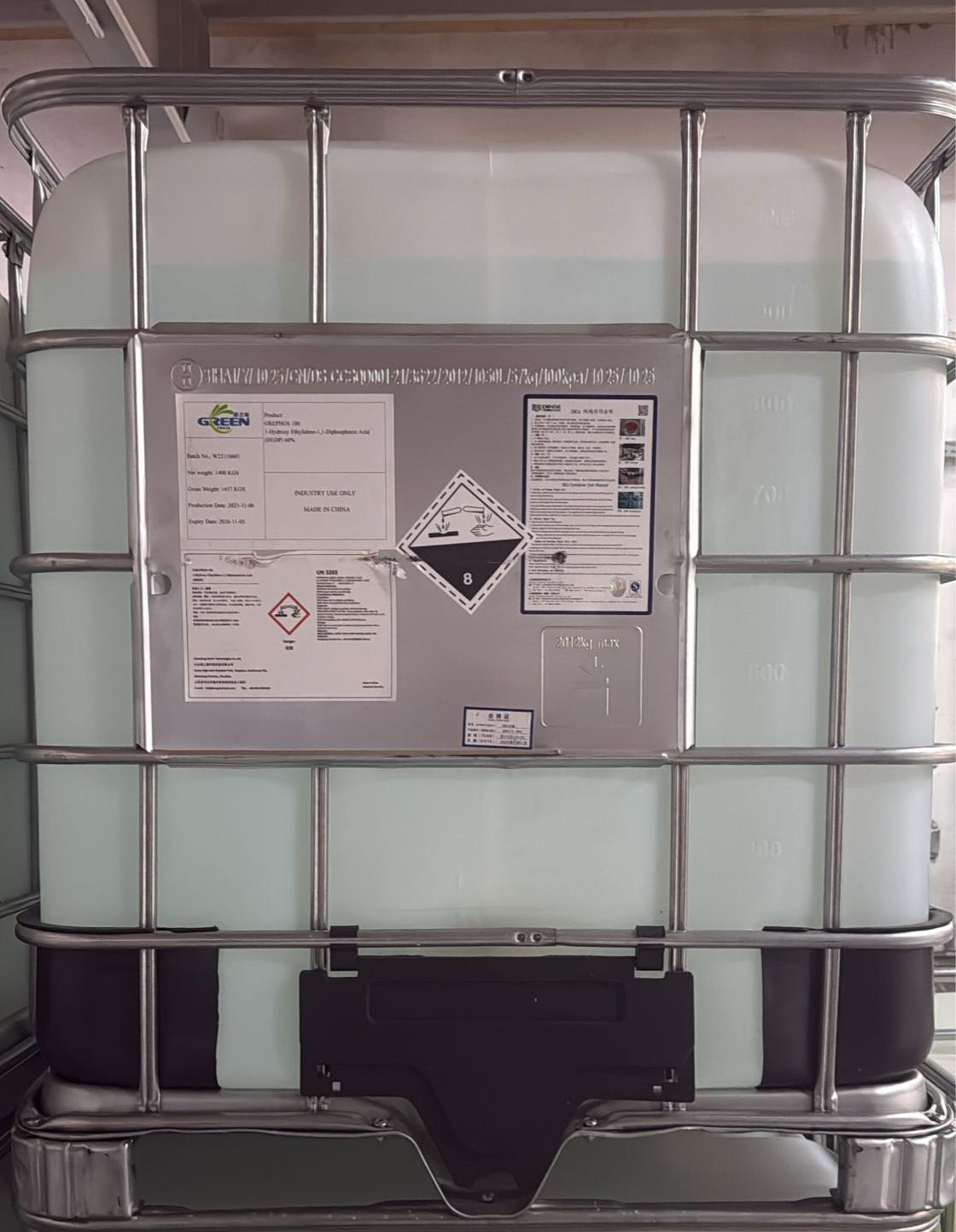 1 hydroxy ethylidene 1,1 diphosphonic acid (hedp) 60%