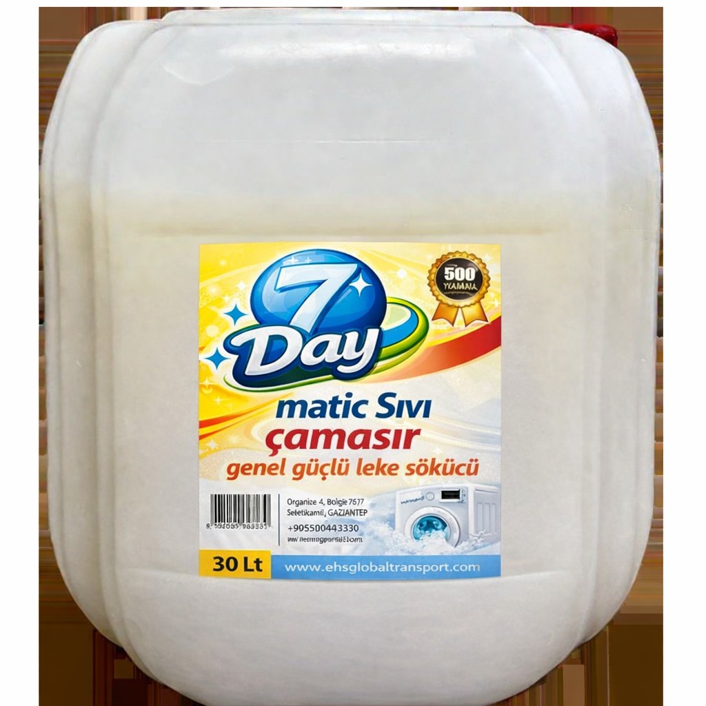 7day matic sivi çamasir genel guçlu leke sokucu 30 lt