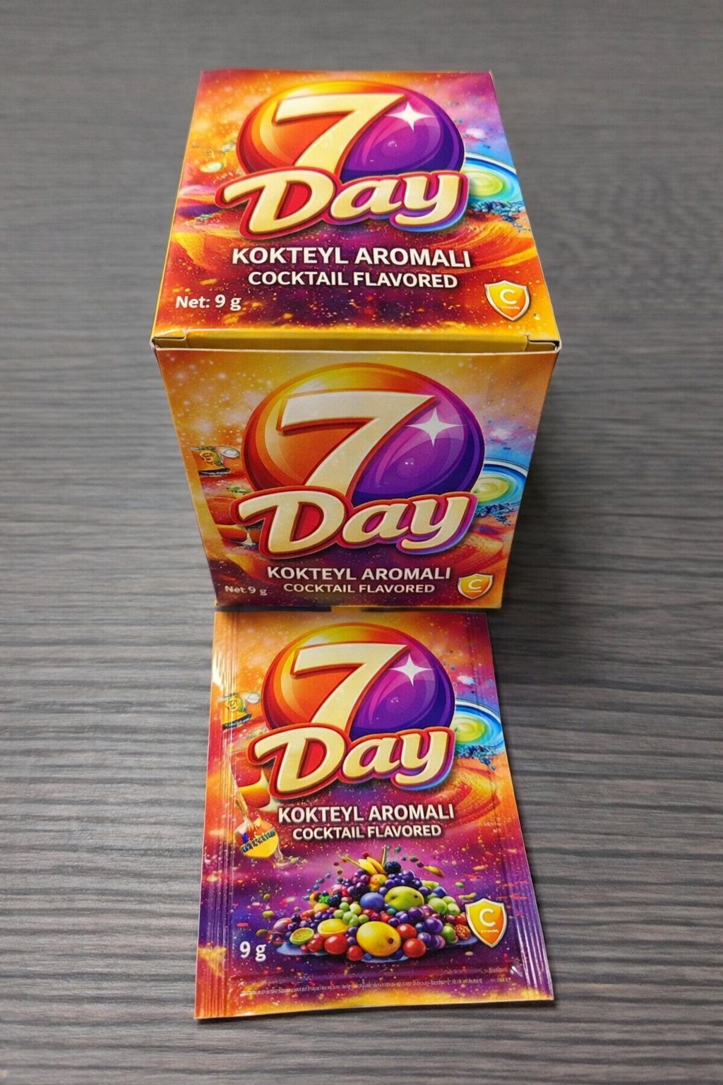 7day aromali toz içecek 9 gr kokteyl 576 adet