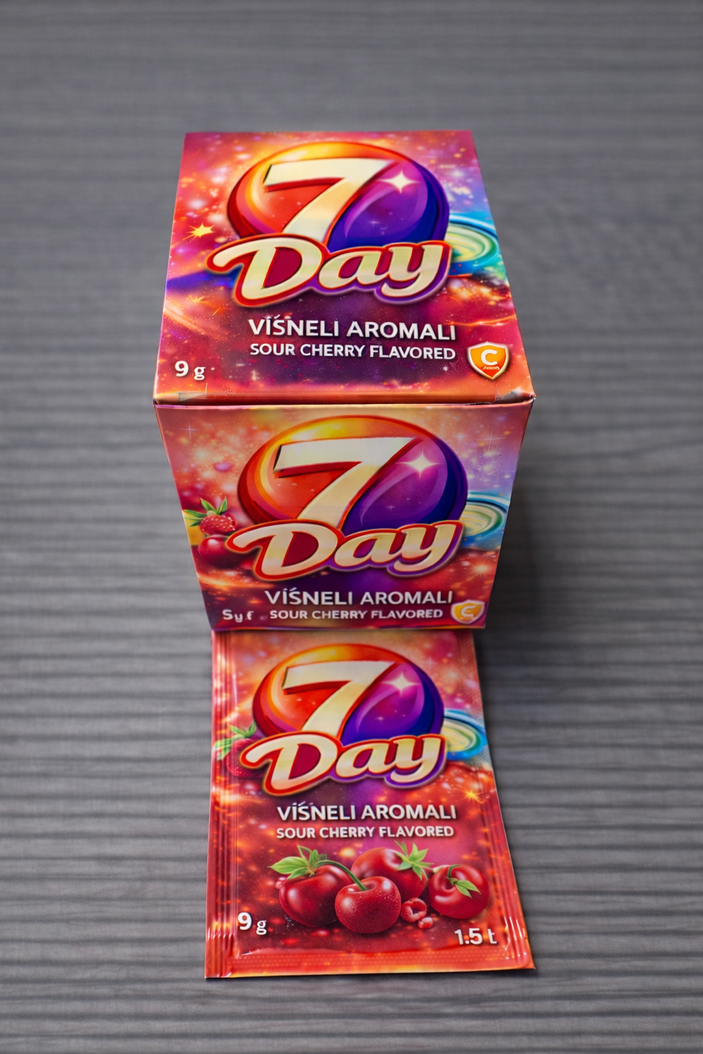 7day aromali toz içecek 9 gr visne 576 adet